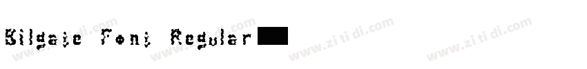Bilgate Font Regular字体转换